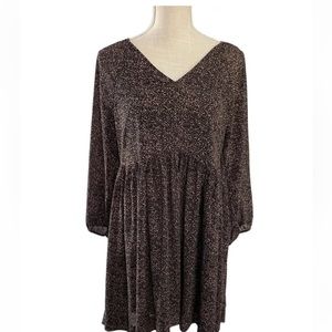 Madewell Crinkle Georgette V-Neck Babydoll Dress